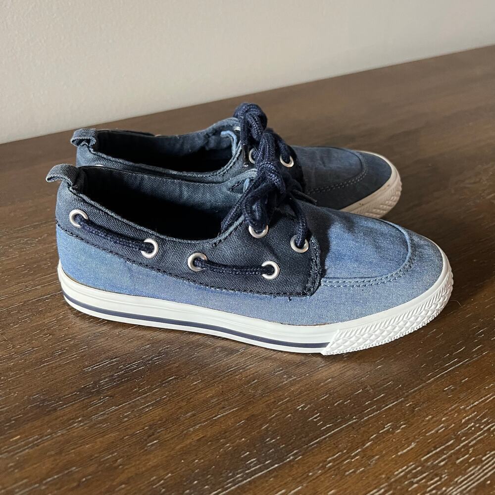 Crazy 8‎ Boys Blue Slip On Boat Shoes- Size 12